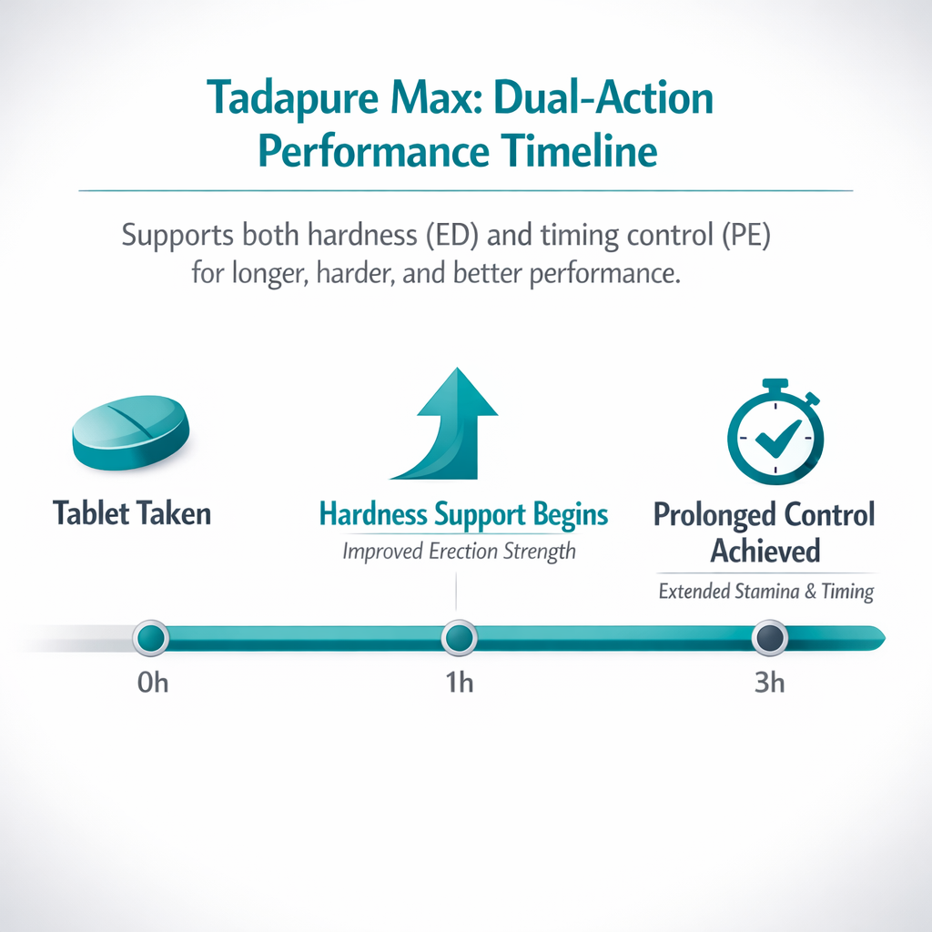 Tadapure Max Tablet | Pack of 15 | 60 Tablets