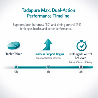 Tadapure Max Tablet | Pack of 15 | 60 Tablets