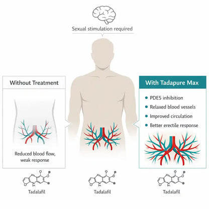Tadapure Max Tablet | Pack of 15 | 60 Tablets