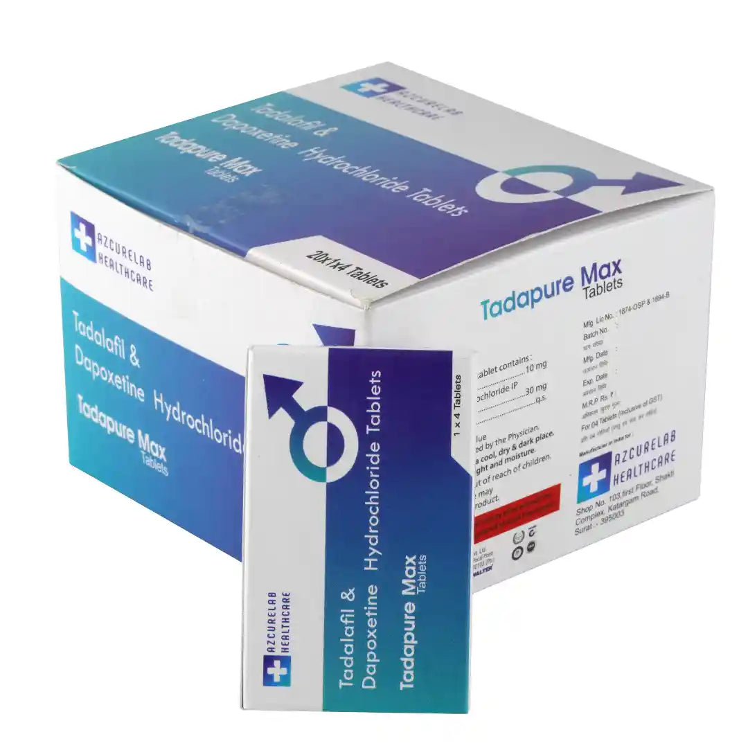 Tadapure Max Tablet | Pack of 15 | 60 Tablets