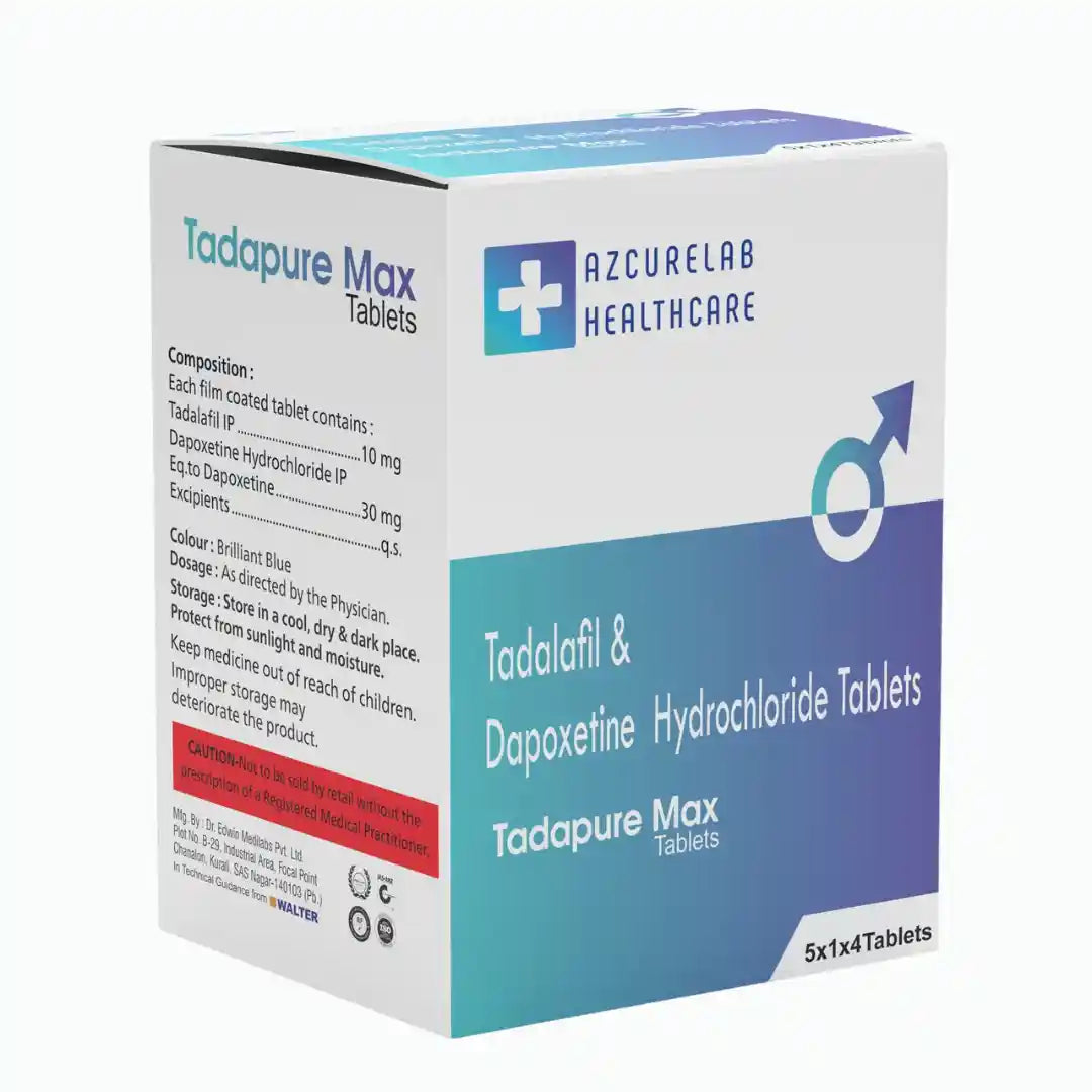 Tadapure Max Tablet | Pack of 15 | 60 Tablets